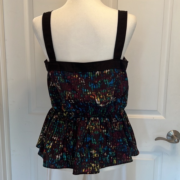 Derek Lam Tank Style Blouse in Black Multi Size M